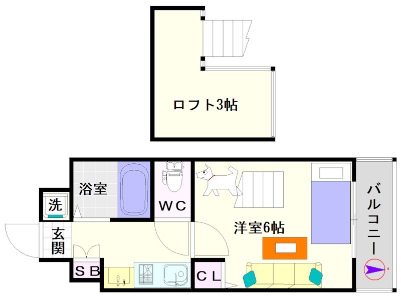 エステムコート難波ミューステージ 間取り