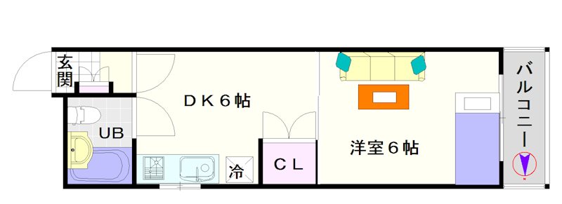 Ａｍａｖｅｌなんば南 間取り