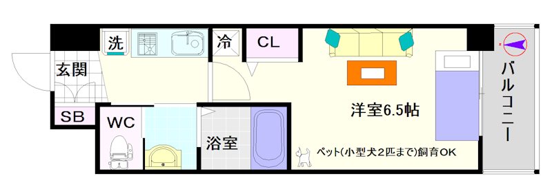 エステムコート難波Ｖブロード 間取り