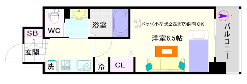 エステムコート難波Ｖブロード 間取り