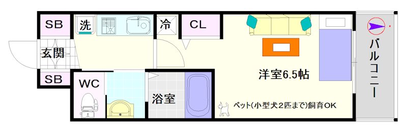 エステムコート難波Ｖブロード 間取り