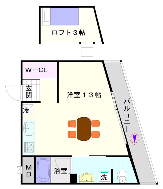 アーバンコート日本橋 間取り
