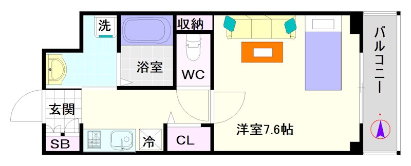 フェリーチェ難波オーベスト 間取り