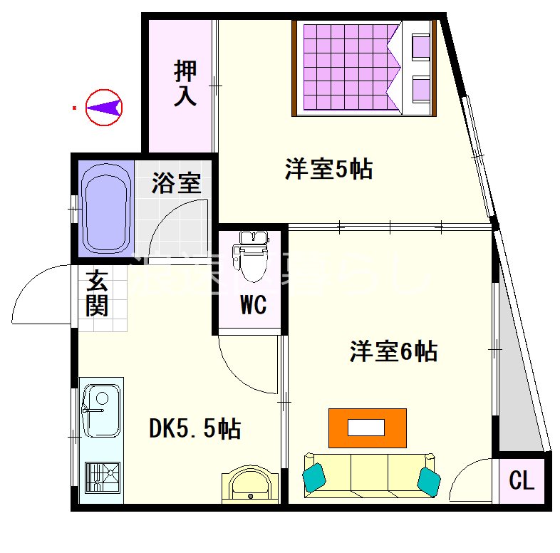 マンション田中 間取り