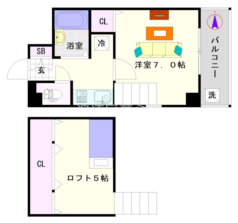 コートエクシブⅡ 間取り