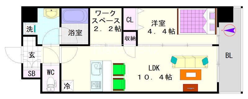ATKレジデンスなんば 間取り