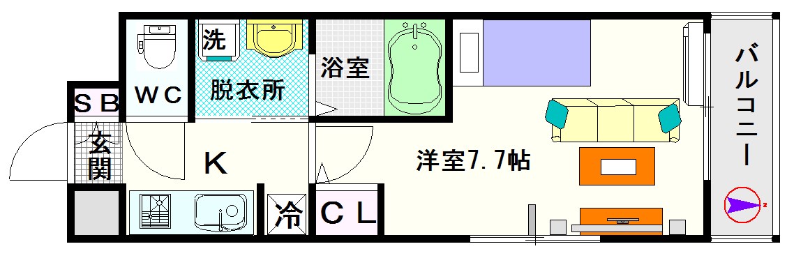 エスレジデンス難波ＥＡＳＴ 間取り