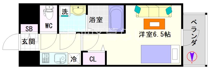 アドバンス難波南ワイズ 間取り