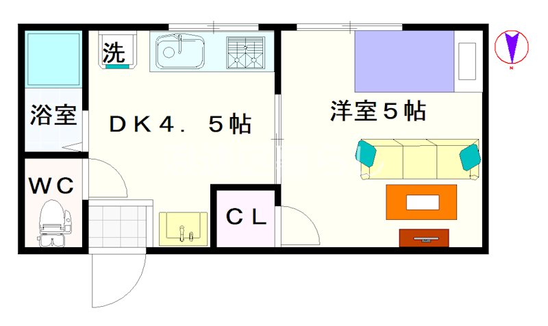 エクラ大国町 間取り